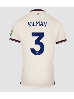 West Ham United Max Kilman #3 Replika Borta Kläder 2025-26 Kortärmad